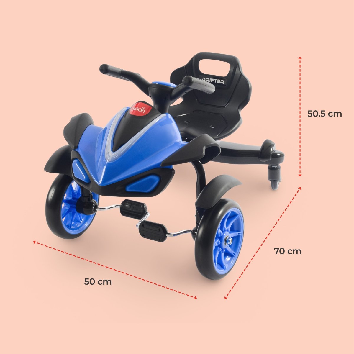 MOON DRIFT CAR - BLUE - Premium for Kids in Qatar | Toysaro.com