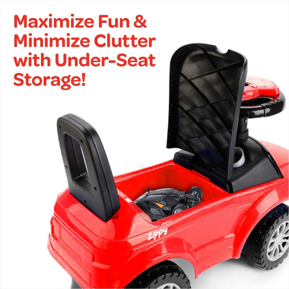 MOON ZIPPY BABY SPORTS CAR, RED - Premium for Kids in Qatar | Toysaro.com