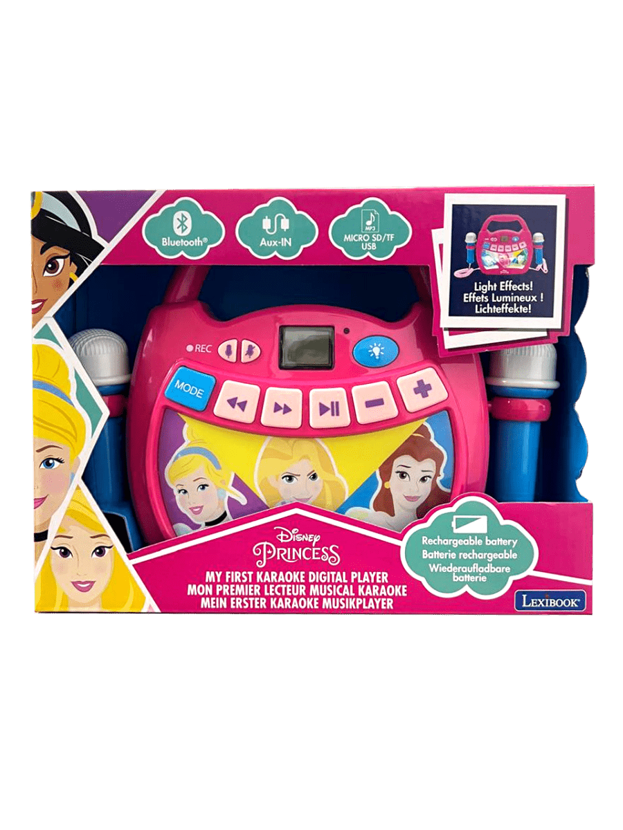 PRINCESS BLUETOOTH SPEAKER WITH LIGHTS AND MICS AND RECHARGABLE BATTERY. - Premium for Kids in Qatar | Toysaro.com