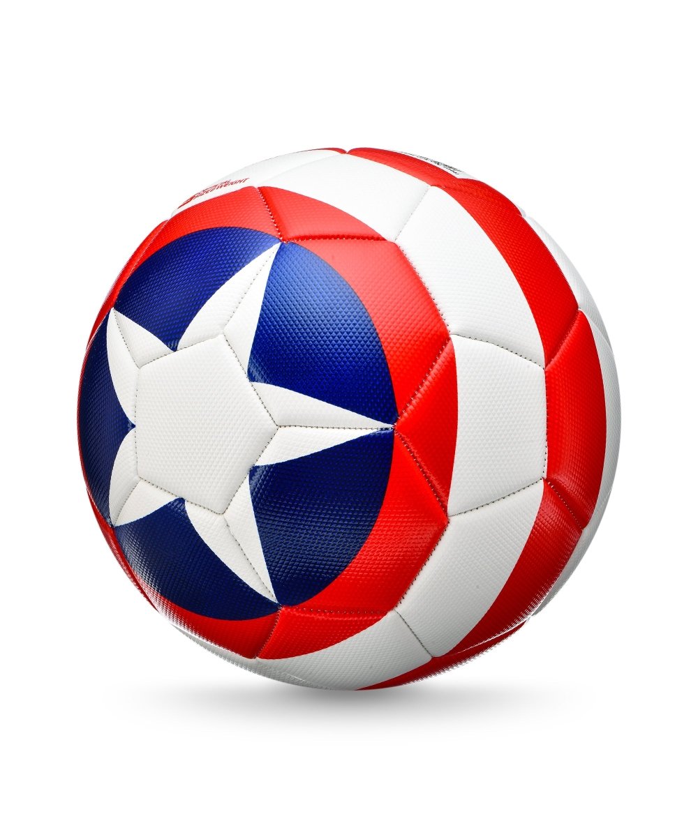 MARVEL CAPTAIN AMERICA STRIPES FOOTBALL - Premium for Kids in Qatar | Toysaro.com