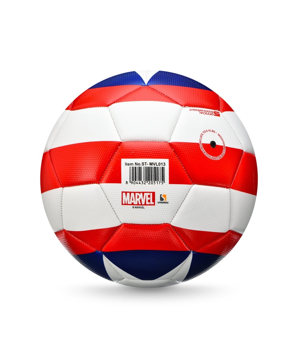 MARVEL CAPTAIN AMERICA STRIPES FOOTBALL - Premium for Kids in Qatar | Toysaro.com