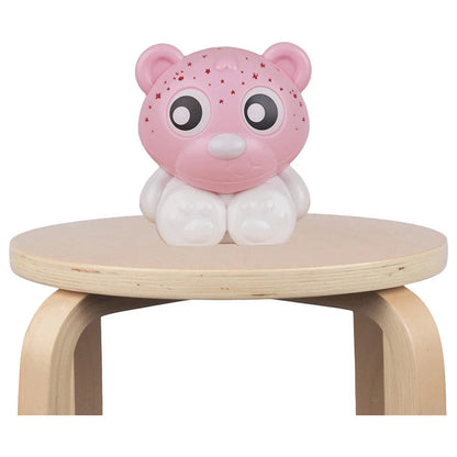 playgro Goodnight Bear Night Light and Projector (Pink and White)