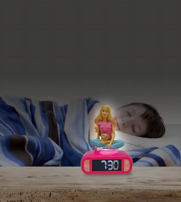 BARBIE DIGITAL3D ALARM CLOCK W/NNIGHT LIGHT AND SOUND EFFECTS - Premium for Kids in Qatar | Toysaro.com