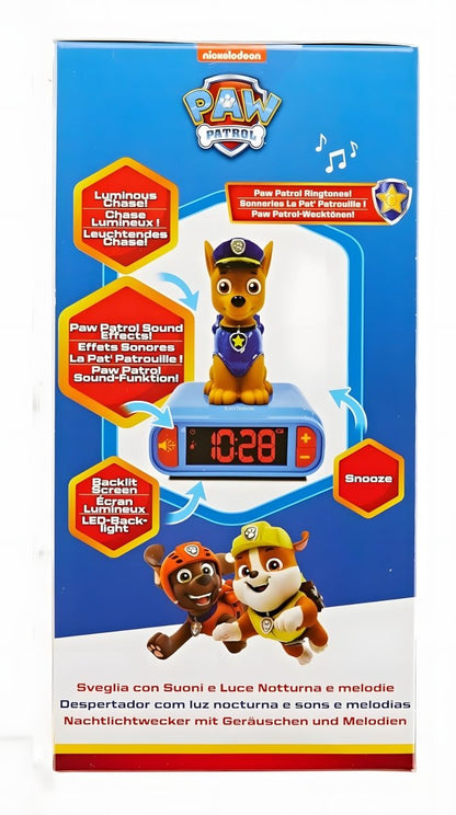 PAW PATROL 3D ALARM CLOCK W/NIGHT LIGHT AND SOUND EFFECTS - Premium for Kids in Qatar | Toysaro.com