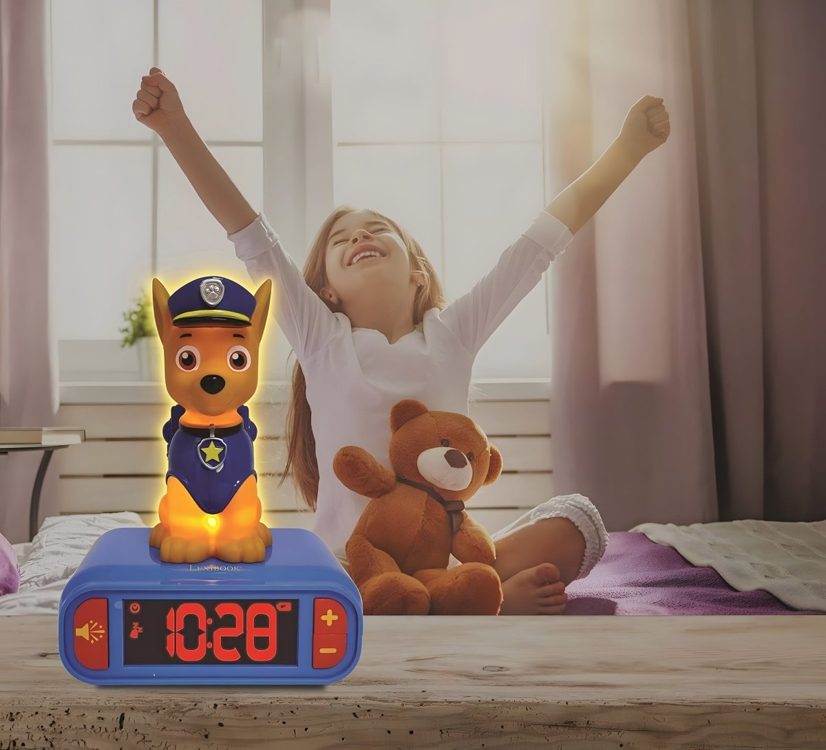 PAW PATROL 3D ALARM CLOCK W/NIGHT LIGHT AND SOUND EFFECTS - Premium for Kids in Qatar | Toysaro.com
