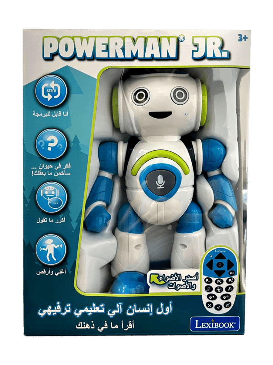 POWERMAN JR. STEM ROBOT W/QUIZ MUSIC N GAMES (ARABIC) - Premium for Kids in Qatar | Toysaro.com