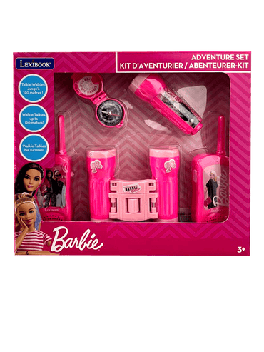 BARBIE ADVENTURE SET W/WALKIE TALKIE120M, BINOCULARS AND COMPASS - Premium for Kids in Qatar | Toysaro.com