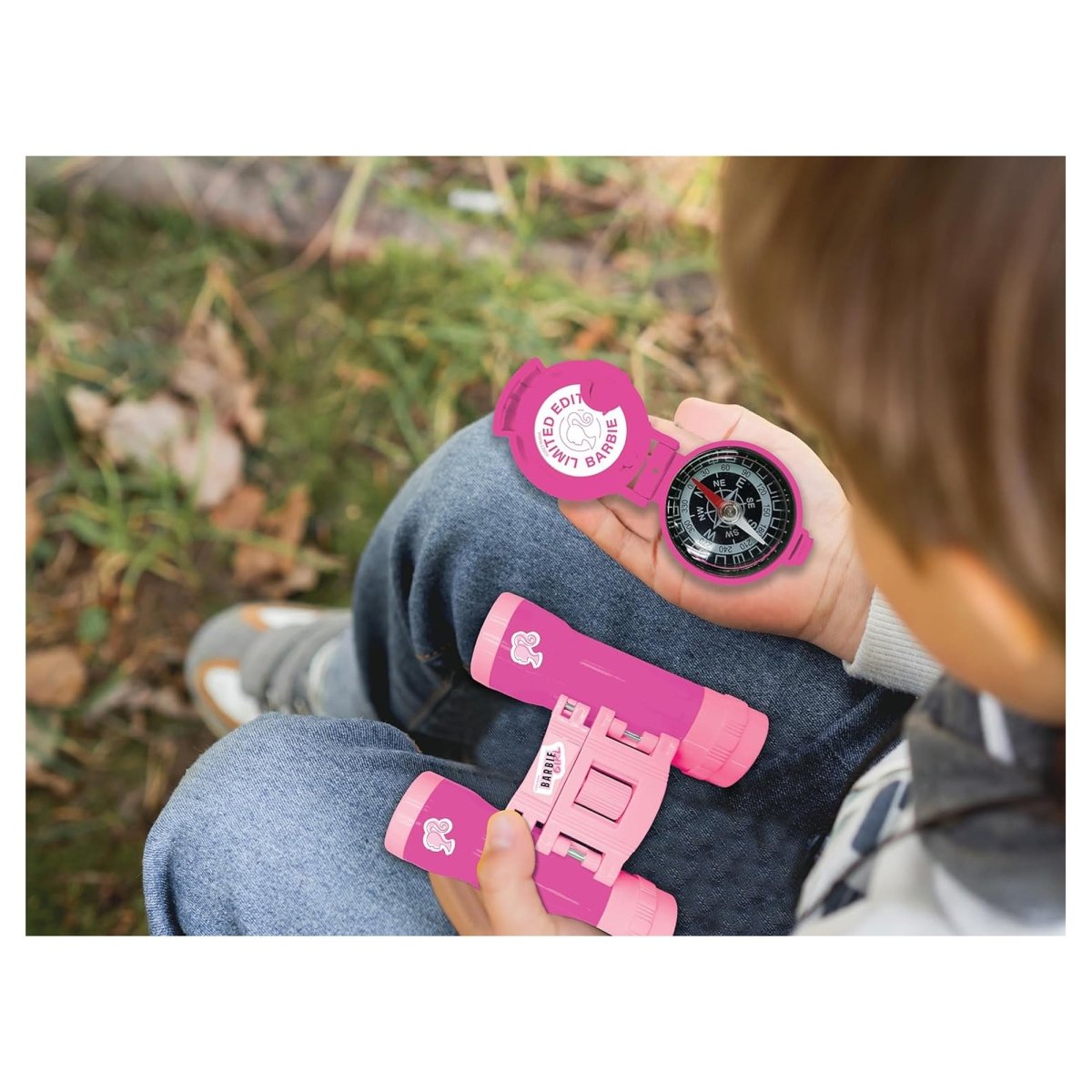 BARBIE ADVENTURE SET W/WALKIE TALKIE120M, BINOCULARS AND COMPASS - Premium for Kids in Qatar | Toysaro.com