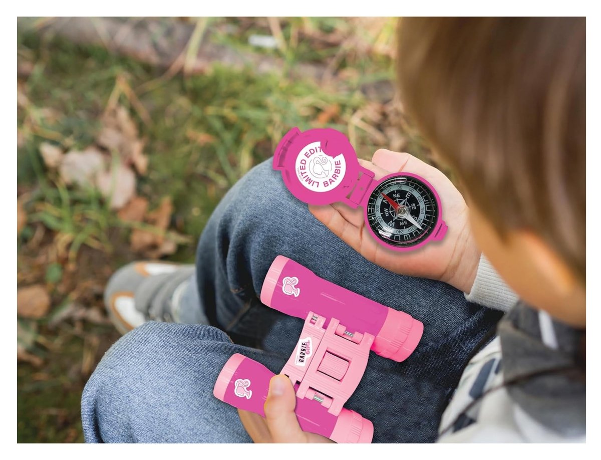 BARBIE ADVENTURE SET W/WALKIE TALKIE120M, BINOCULARS AND COMPASS - Premium for Kids in Qatar | Toysaro.com