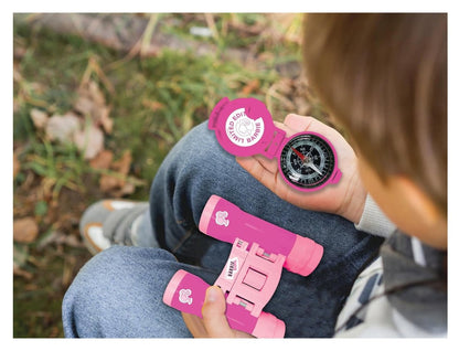 BARBIE ADVENTURE SET W/WALKIE TALKIE120M, BINOCULARS AND COMPASS - Premium for Kids in Qatar | Toysaro.com