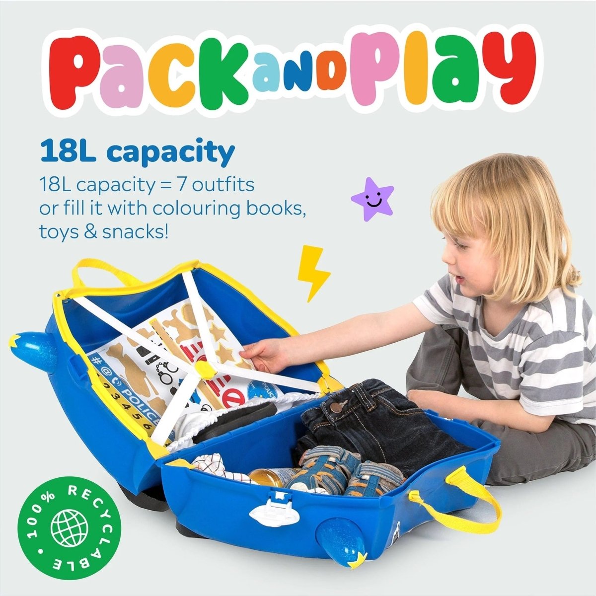 TRUNKI - PERCY THE POLICE CAR - Premium for Kids in Qatar | Toysaro.com