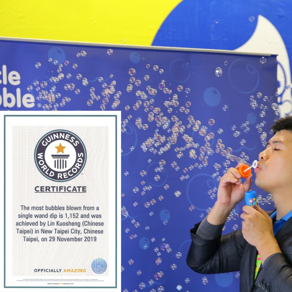 FUN GUINNESS WORLD RECORD 2OZ BUBBLE SET - Premium for Kids in Qatar | Toysaro.com