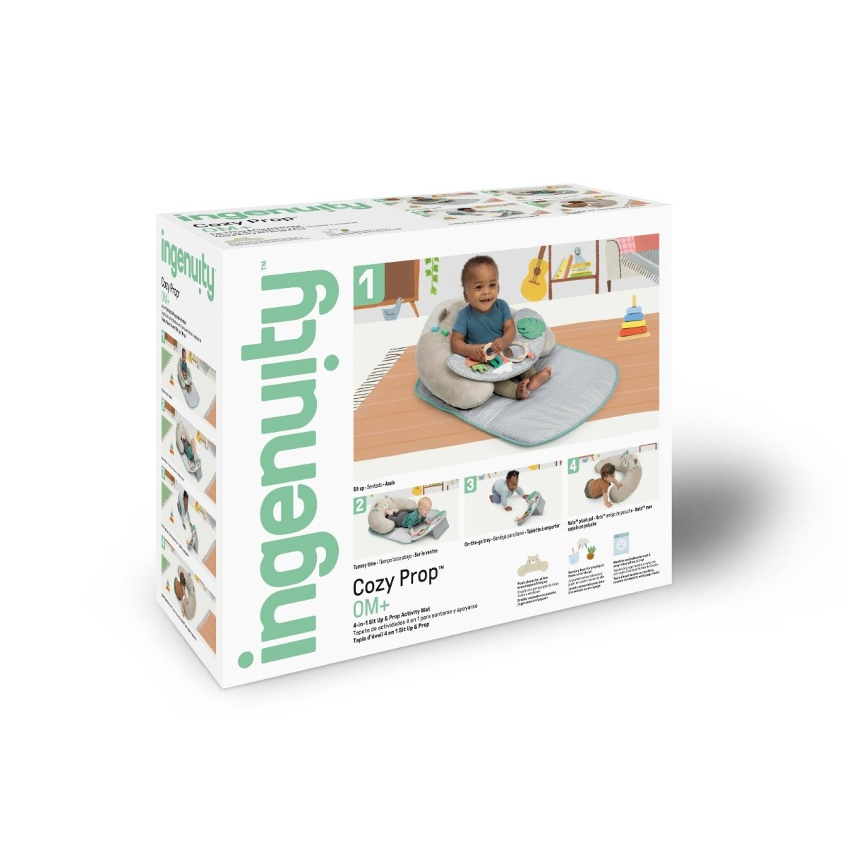 COZY PROP 4 - IN - 1 SIT UP & ACTIVITY MAT - Premium for Kids in Qatar | Toysaro.com