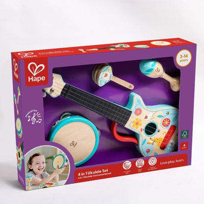 4 in 1 Ukulele Set - Premium for Kids in Qatar | Toysaro.com