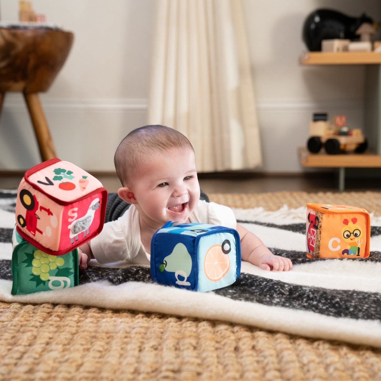 Baby Einstein™ Alpha Stacks™ Soft Blocks - Premium for Kids in Qatar | Toysaro.com