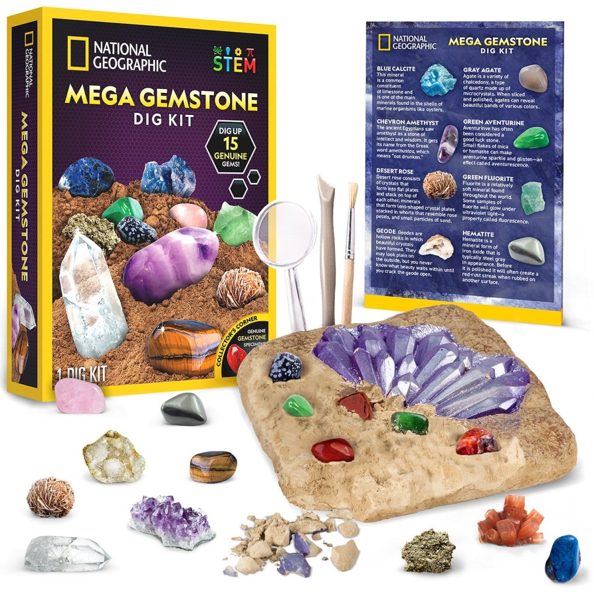 NG MEGA GEMSTONE DIG KIT - Premium for Kids in Qatar | Toysaro.com