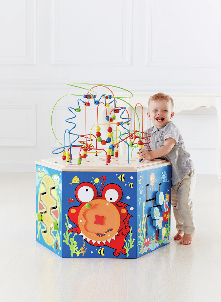 Hape Coral Reef Multi Activity Center (Blue) - Premium for Kids in Qatar | Toysaro.com