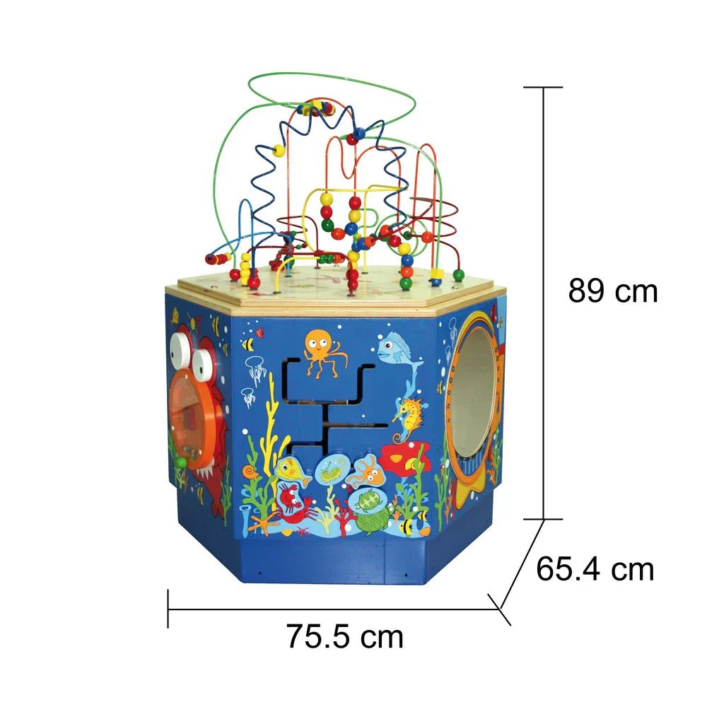 Hape Coral Reef Multi Activity Center (Blue) - Premium for Kids in Qatar | Toysaro.com
