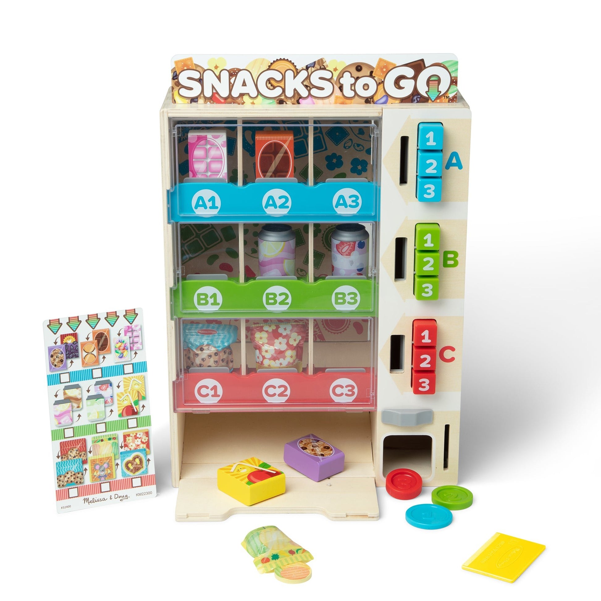 Melissa and Doug Sort, Stock, Select Wooden Vending Machine Play Set - Premium for Kids in Qatar | Toysaro.com