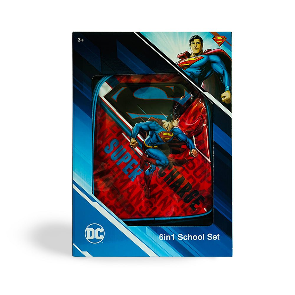 Warner Bros. Superman Super Charge 16" 6in1 Trolley Box Set - Premium for Kids in Qatar | Toysaro.com