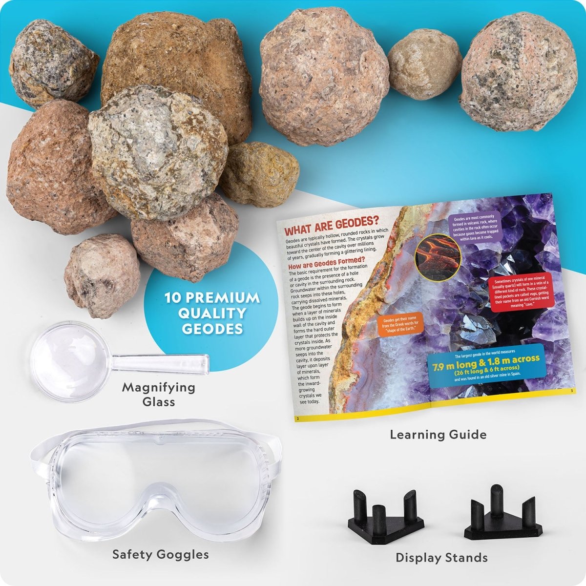 NG BREAK OPEN 10 GEODES - Premium for Kids in Qatar | Toysaro.com