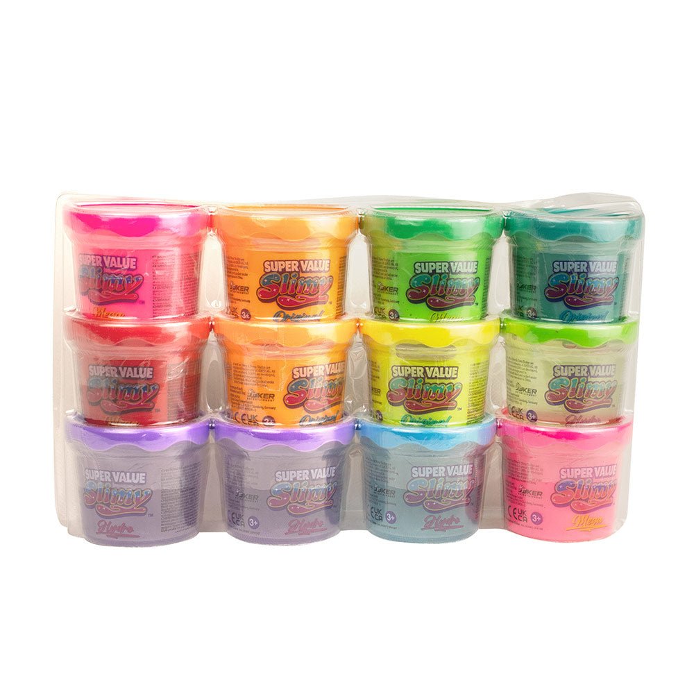 SLIMY SUPER VALUE SLIMY 4oz (112g) 12 PACK - Premium for Kids in Qatar | Toysaro.com