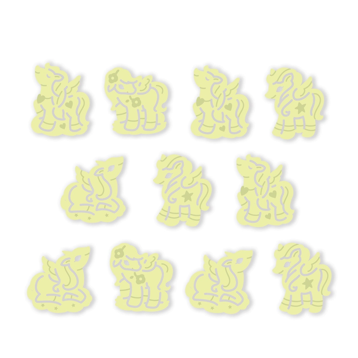 4M Card / Glow - In - The - Dark Unicorns - Premium for Kids in Qatar | Toysaro.com