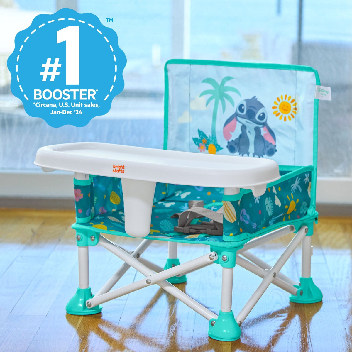 Bright Starts Stitch Pop 'N Sit™ Portable Booster Seat - Premium for Kids in Qatar | Toysaro.com
