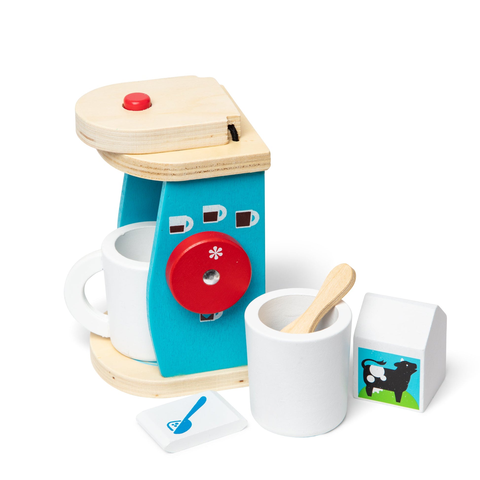 Melissa and Doug Wooden Brew & Serve Coffee Set - Premium for Kids in Qatar | Toysaro.com