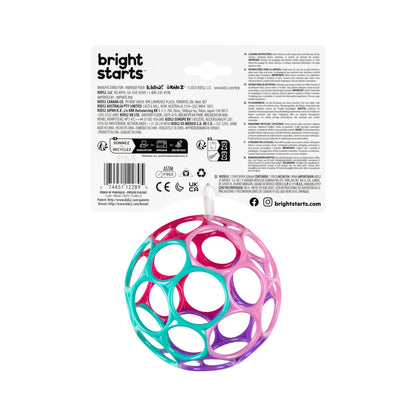 Bright Starts™Oball Classic™ Easy - Grasp Toy - Pink/Purple - Premium for Kids in Qatar | Toysaro.com