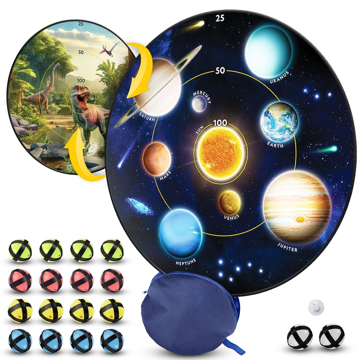 NG GLOW - IN - THE - DARK DARTBOARD GAME SET - Premium for Kids in Qatar | Toysaro.com