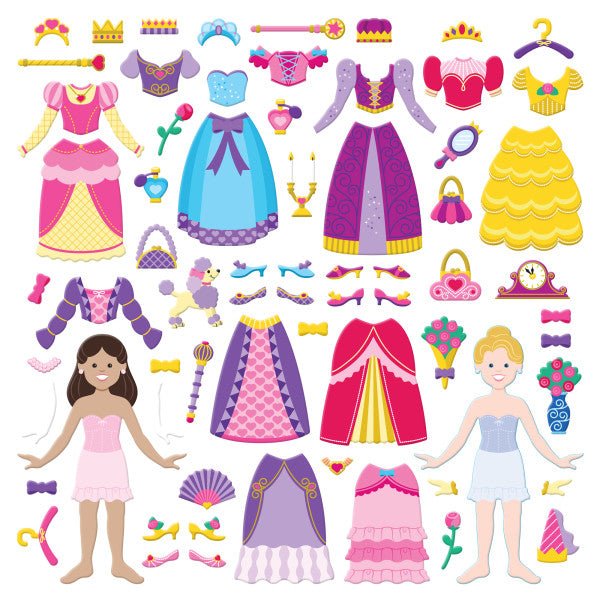 Melissa and Doug Puffy Sticker Play Set - Princess - Premium for Kids in Qatar | Toysaro.com