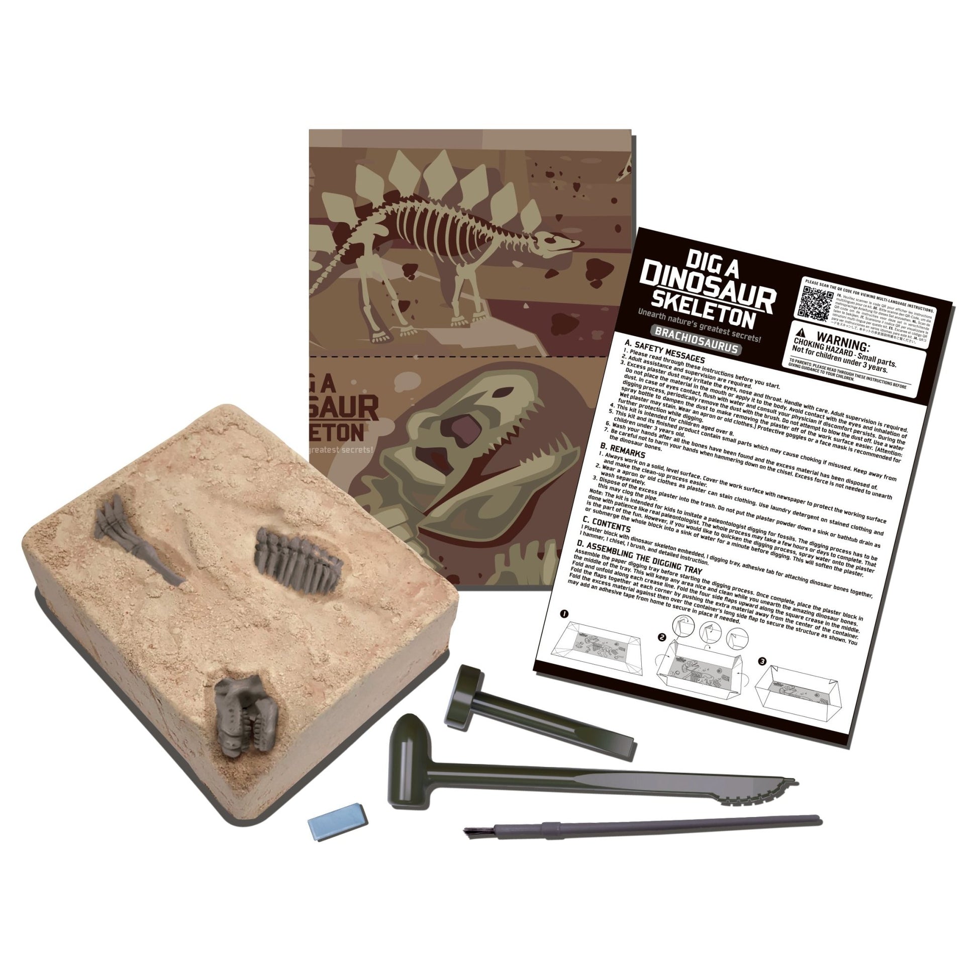 4M Kidz Labs / Brachiosaurus Skeleton Excavation - Premium for Kids in Qatar | Toysaro.com