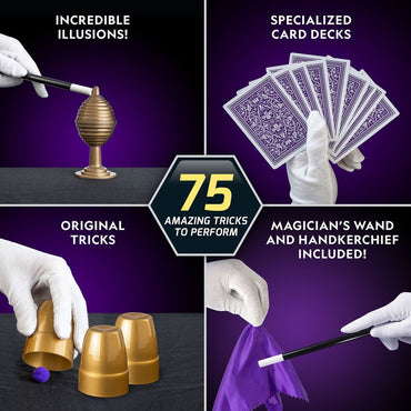NG MEGA MAGIC SET - 75 MAGIC TRICKS - Premium for Kids in Qatar | Toysaro.com