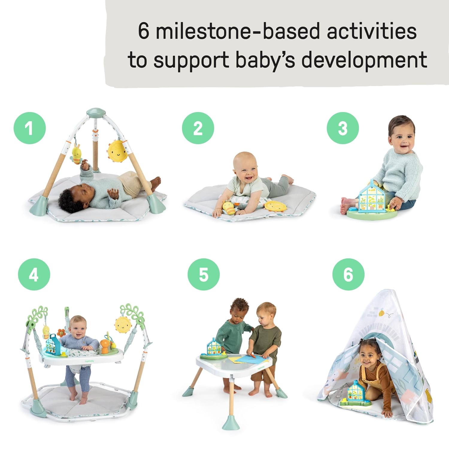 Ingenuity™ Tummy to Toes™ 6 - in - 1 Milestones Center - Premium for Kids in Qatar | Toysaro.com