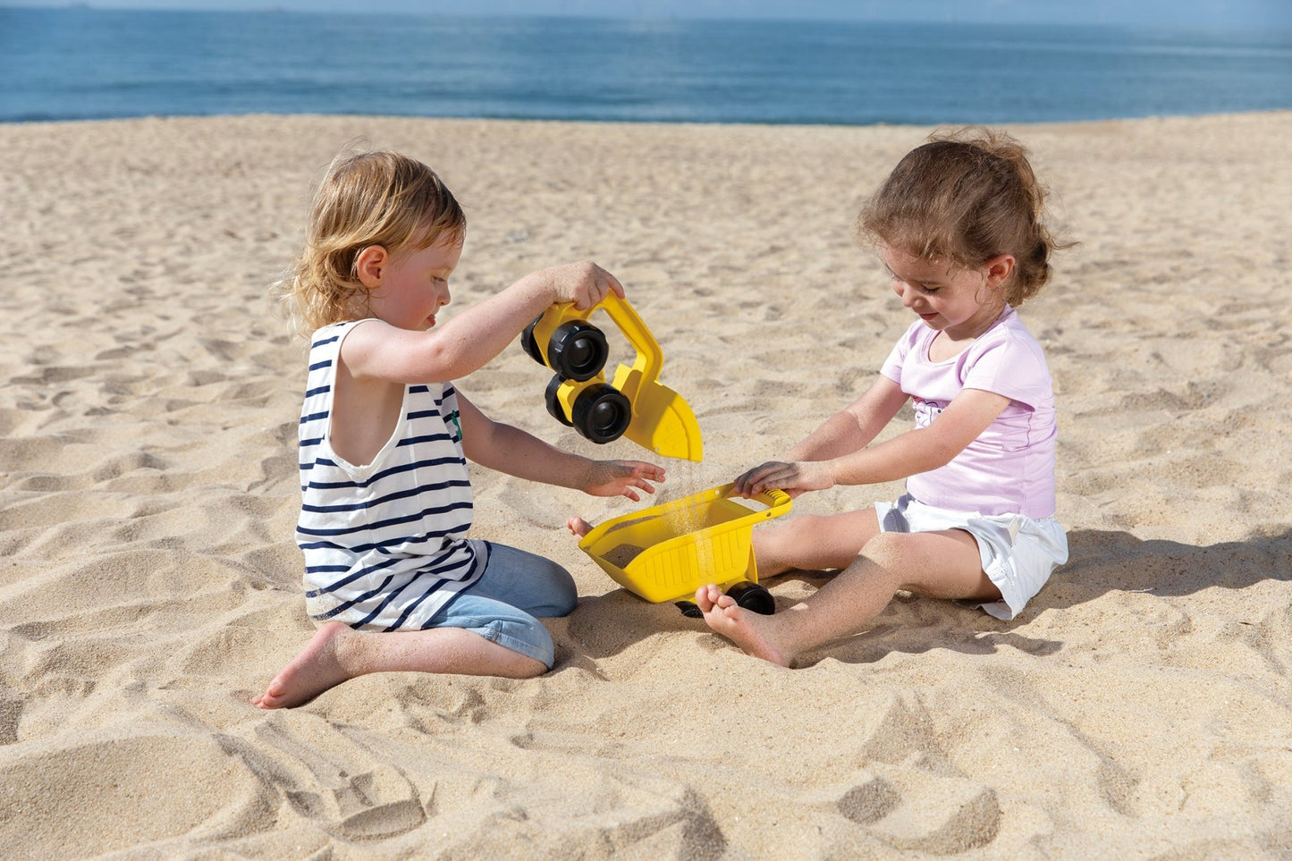Hape Mighty Dump Truck Sand & Beach Toys, Yellow - Premium for Kids in Qatar | Toysaro.com