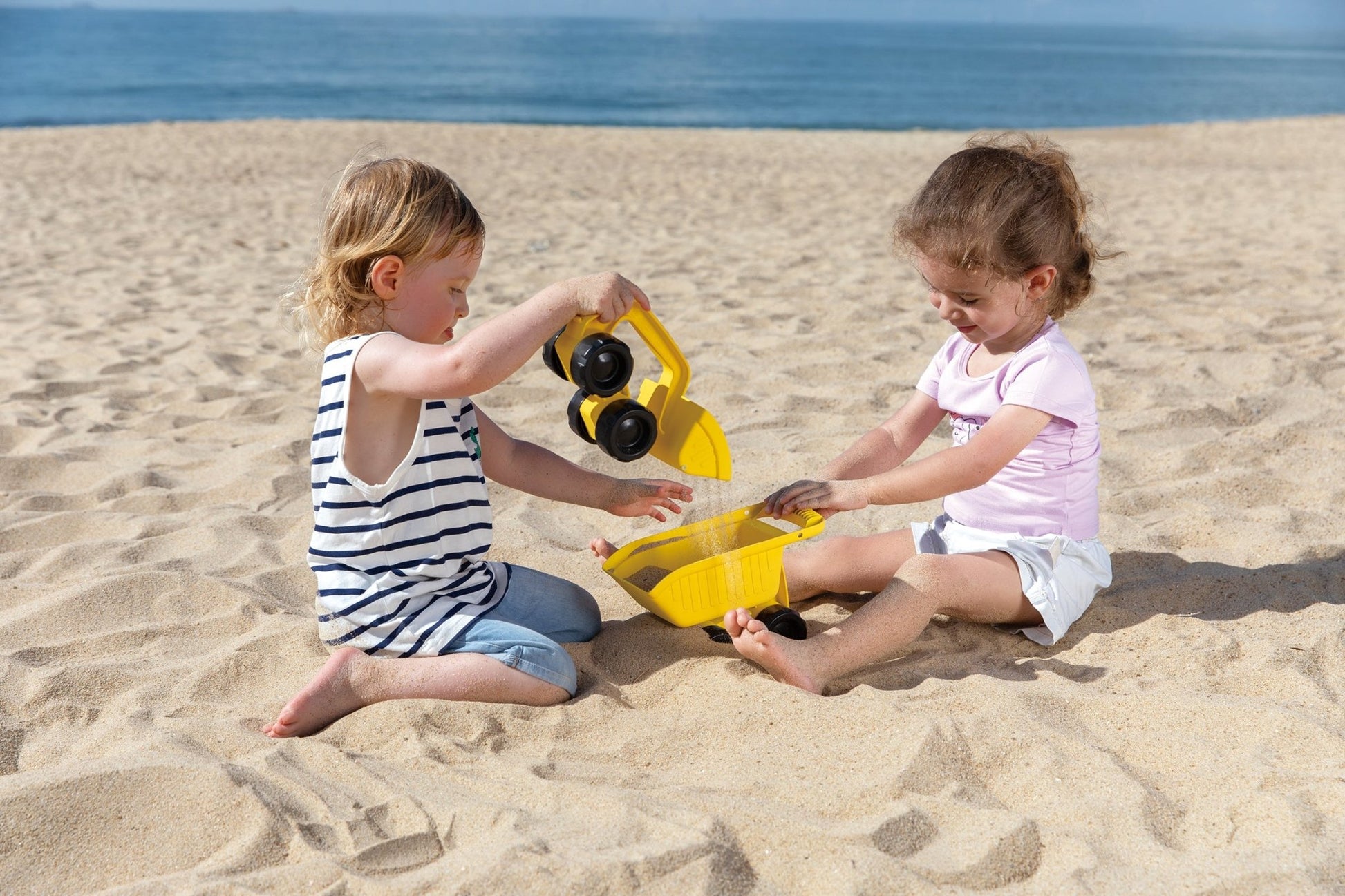 Hape Mighty Dump Truck Sand & Beach Toys, Yellow - Premium for Kids in Qatar | Toysaro.com