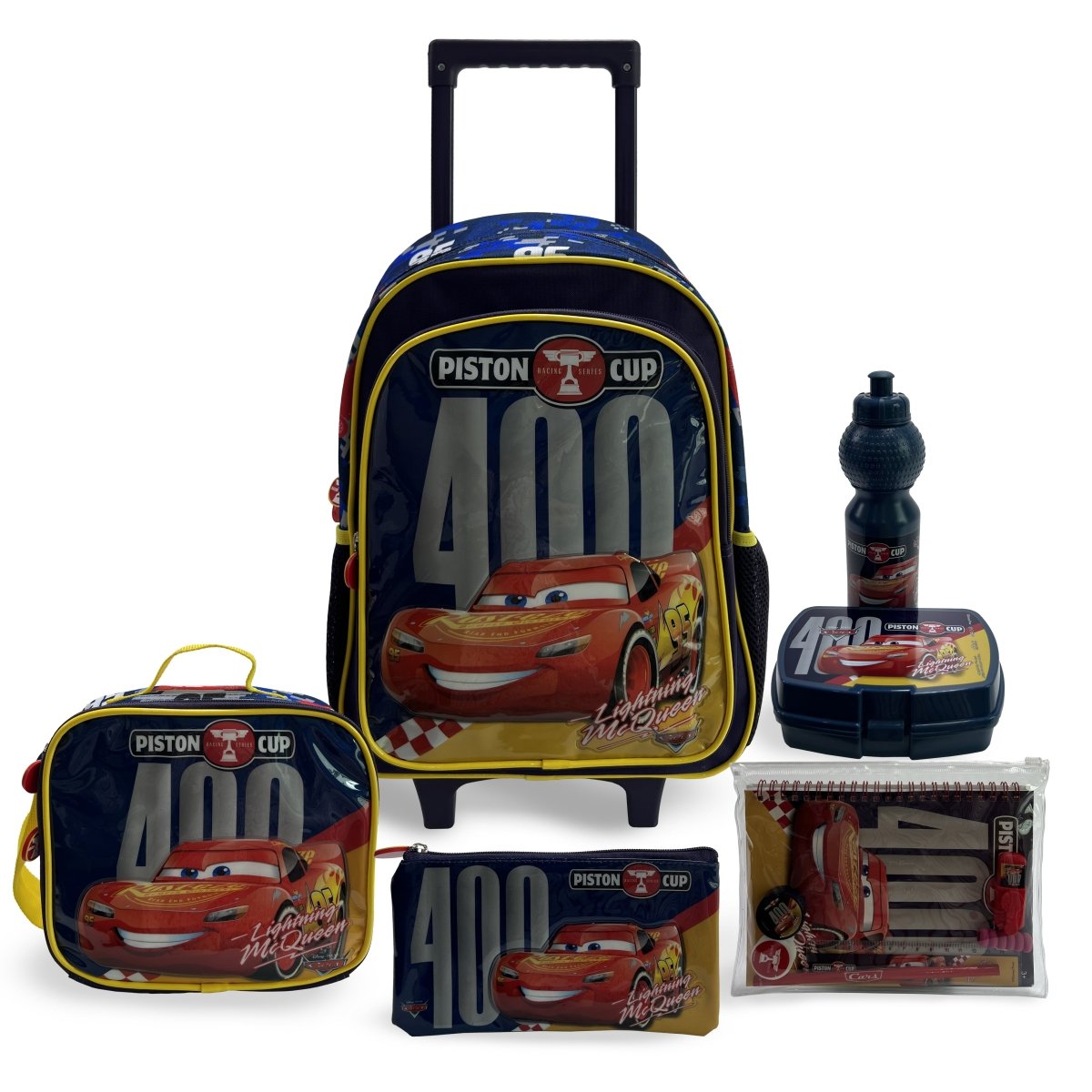 Disney Cars Piston Cup 16" 6in1 Trolley Box Set - Premium for Kids in Qatar | Toysaro.com