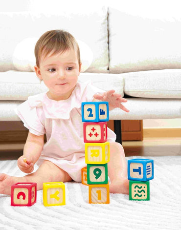 Grip - n - Stack Silicone & Wood Blocks - Premium for Kids in Qatar | Toysaro.com