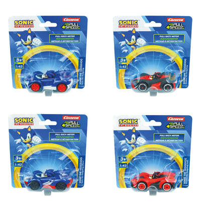 PULL N SPEED SONIC RACING BLISTER - Premium for Kids in Qatar | Toysaro.com