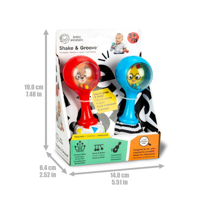 Baby Einstein™ Shake & Groove™ Toy Maracas - Premium for Kids in Qatar | Toysaro.com