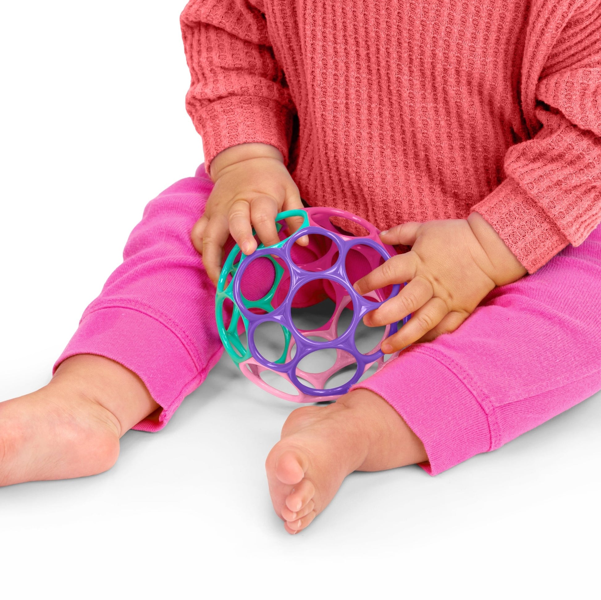 Bright Starts™Oball Classic™ Easy - Grasp Toy - Pink/Purple - Premium for Kids in Qatar | Toysaro.com