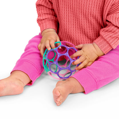 Bright Starts™Oball Classic™ Easy - Grasp Toy - Pink/Purple - Premium for Kids in Qatar | Toysaro.com