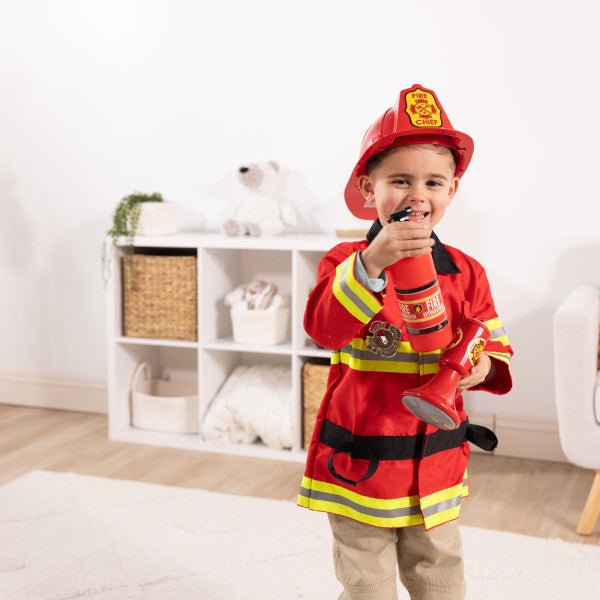 Melissa and Doug Fire Chief Role Play Costume Set - Premium for Kids in Qatar | Toysaro.com
