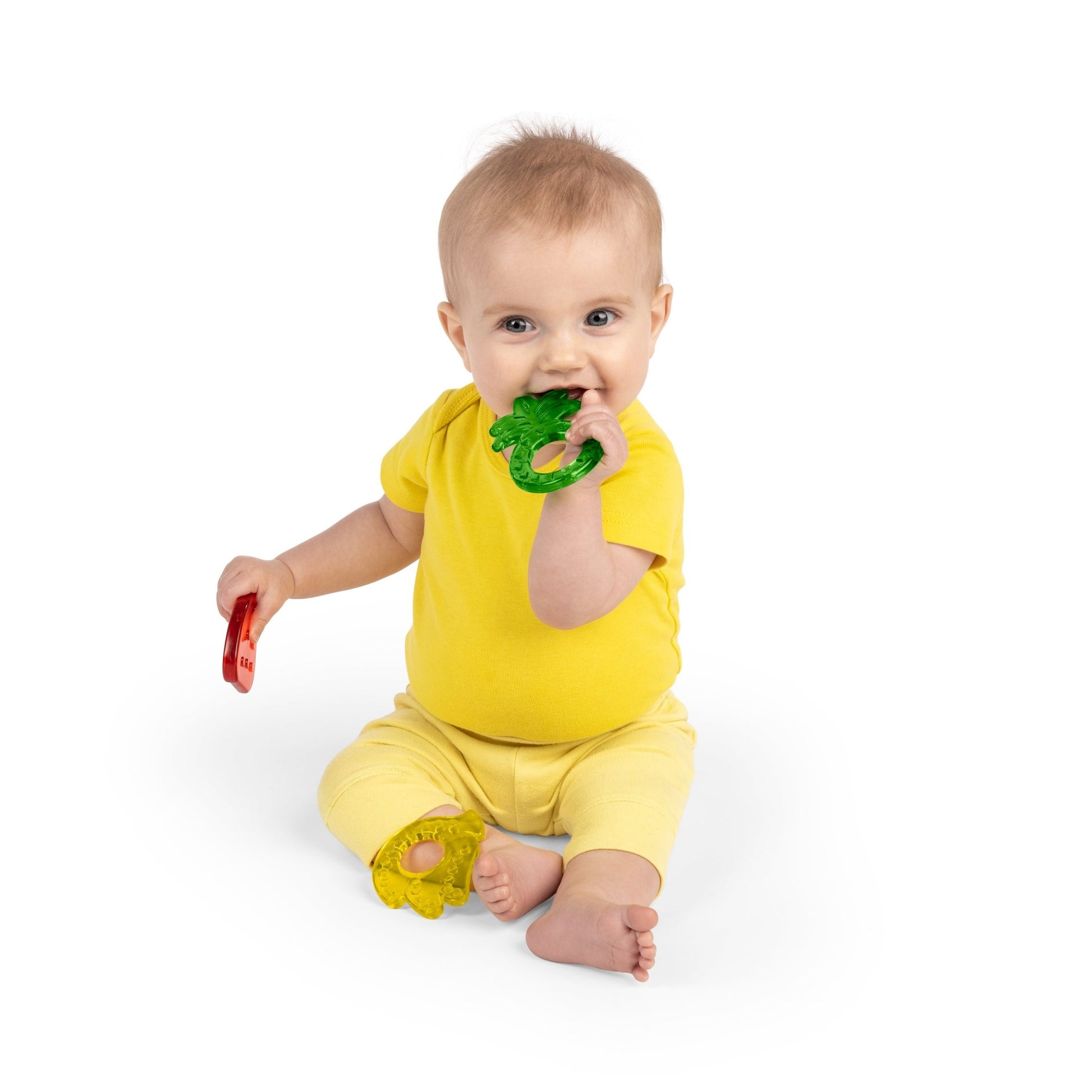 Bright Starts Juicy Chews 3 - Pack Textured Teethers - Premium for Kids in Qatar | Toysaro.com