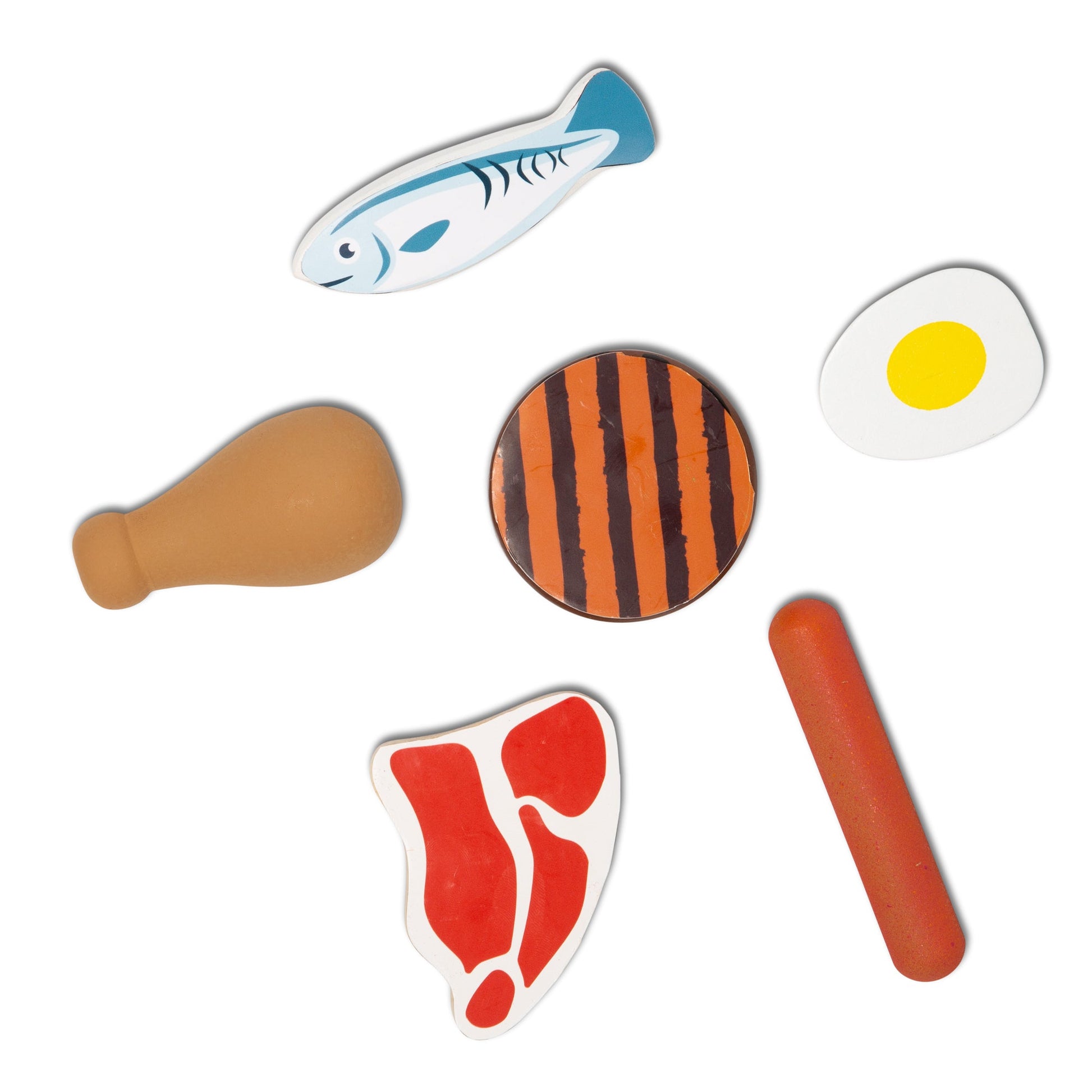 Melissa and Doug Wooden Food Groups Play Set - Protein - Premium for Kids in Qatar | Toysaro.com