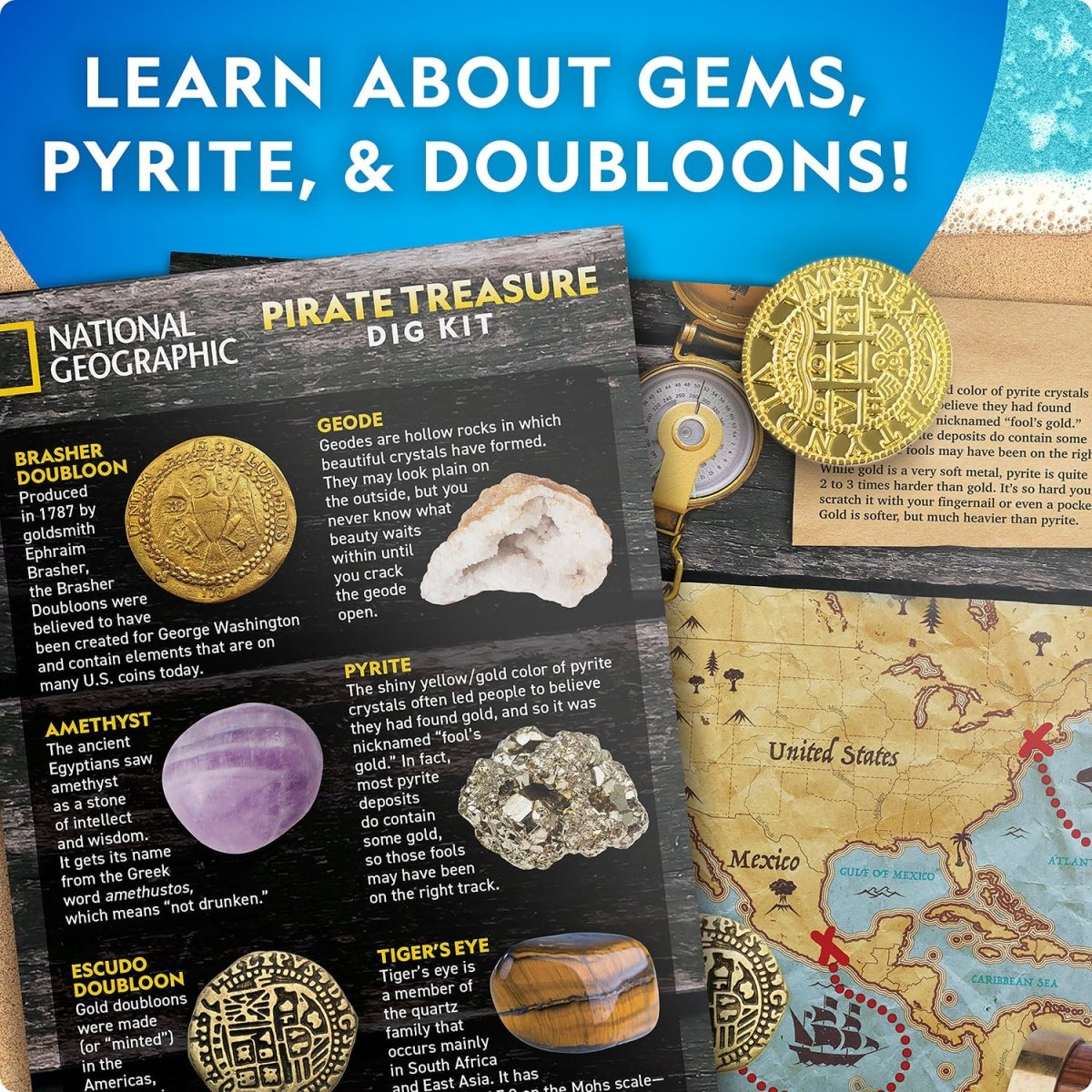 NG PIRATE TREASURE DIG KIT - Premium for Kids in Qatar | Toysaro.com