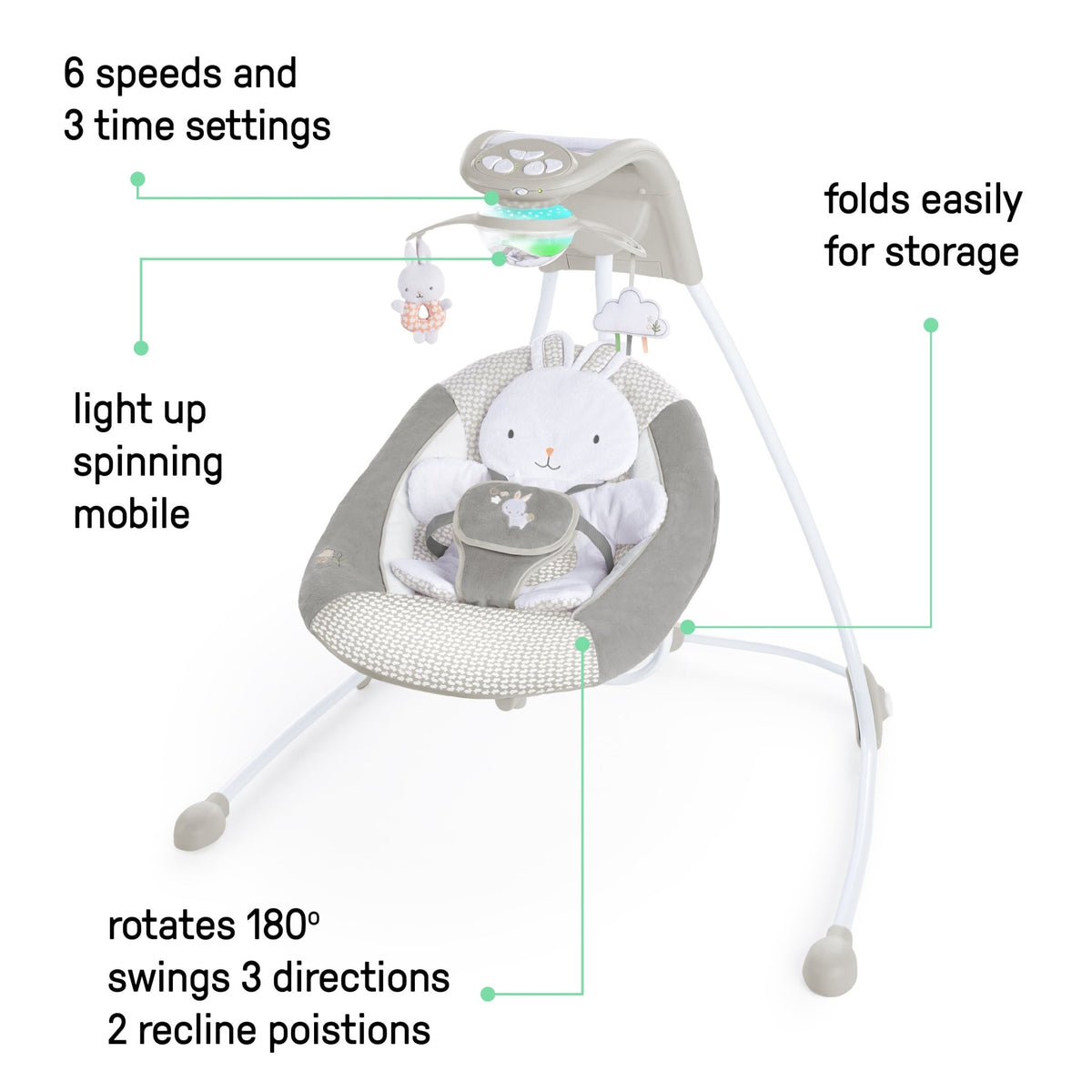 INGENUITY INLIGHTEN SWING: TWINKLE TAILS - Premium for Kids in Qatar | Toysaro.com