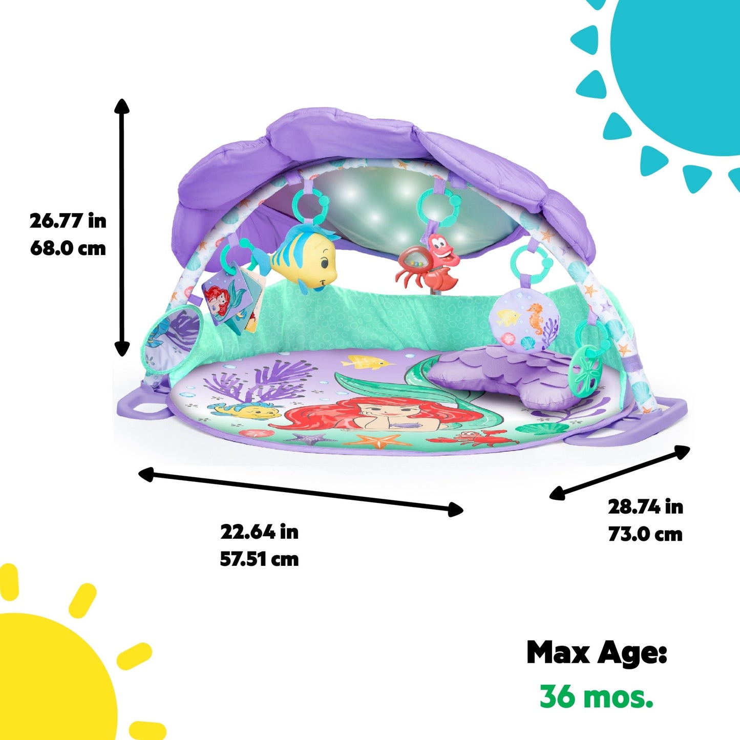 BRIGHT STARTS DB LITTLE MERMAID ACTIVITY GYM - Premium for Kids in Qatar | Toysaro.com
