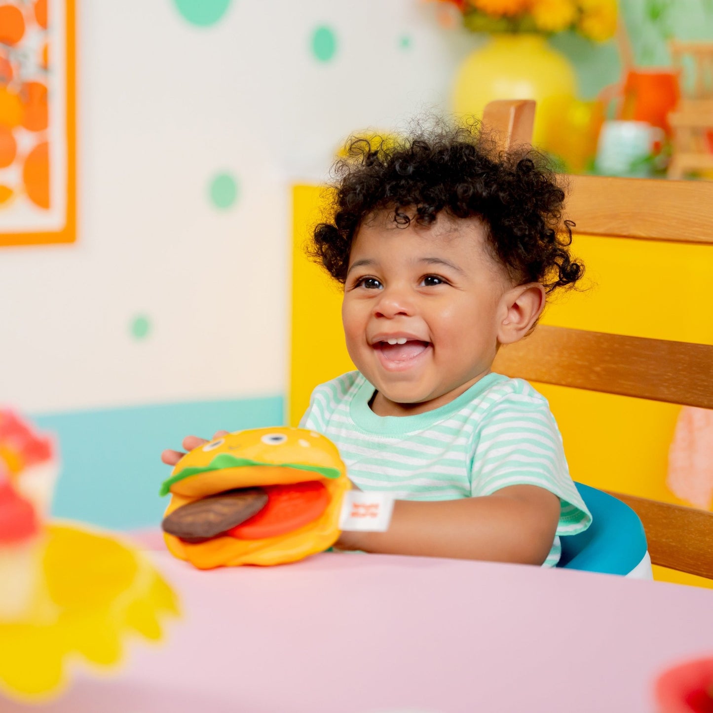Bright Starts™Say Cheeseburger™ Teether Toy - Premium for Kids in Qatar | Toysaro.com